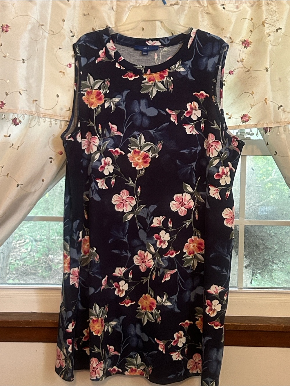 Apt 9 Sleeveless floral a-line dress